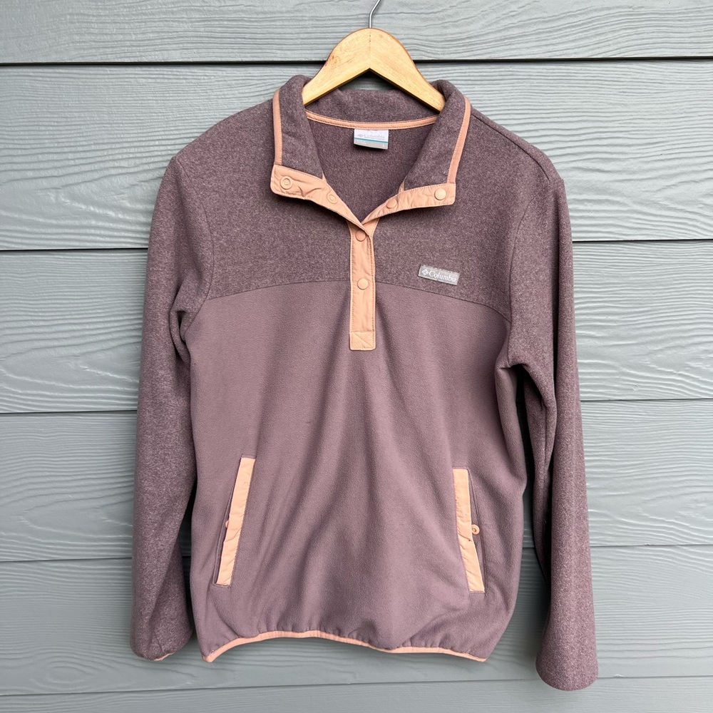 Pink and Purple Columbia Fleece Pullover